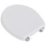 Asiento inodoro WC MDF tapa diseño blanco de vidaXL, Asientos de inodoros y bidés - Ref: Foro24-140801, Precio: 35,13 €, Desc...