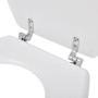 Asiento inodoro WC MDF tapa diseño blanco de vidaXL, Asientos de inodoros y bidés - Ref: Foro24-140801, Precio: 35,13 €, Desc...