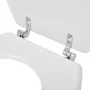Toilet seat WC MDF with white design lid by vidaXL, Toilet and bidet seats - Ref: Foro24-140801, Price: 42,27 €, Discount: %