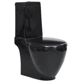Ceramic toilet with black cistern by vidaXL, Bathrooms - Ref: Foro24-140298, Price: 263,22 €, Discount: %