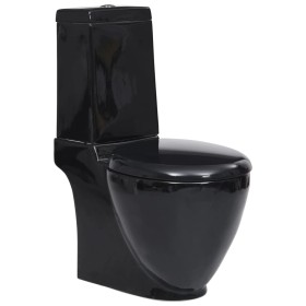 Inodoro de cerámica con cisterna negro de vidaXL, Baños - Ref: Foro24-140298, Precio: 257,50 €, Descuento: %