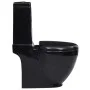 Ceramic toilet with black cistern by vidaXL, Bathrooms - Ref: Foro24-140298, Price: 263,22 €, Discount: %