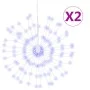 Luces de Navidad de estrellas 2 uds 140 LED azul 17 cm de vidaXL, Luces de Navidad - Ref: Foro24-3190514, Precio: 17,39 €, De...