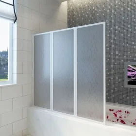 Shower screen with 3 folding panels, 117 x 120 cm by vidaXL, shower doors - Ref: Foro24-140784, Price: 133,00 €, Discount: %