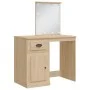 Tocador con luces LED roble Sonoma 90x42x132,5 cm de vidaXL, Tocadores para dormitorios - Ref: Foro24-834973, Precio: 74,00 €...