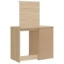 Tocador con luces LED roble Sonoma 90x42x132,5 cm de vidaXL, Tocadores para dormitorios - Ref: Foro24-834973, Precio: 74,00 €...