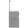 Dresser with concrete gray LED lights 90x42x132.5 cm by vidaXL, Bedroom Dressers - Ref: Foro24-834974, Price: 73,80 €, Discou...