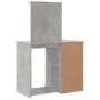 Dresser with concrete gray LED lights 90x42x132.5 cm by vidaXL, Bedroom Dressers - Ref: Foro24-834974, Price: 73,80 €, Discou...