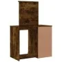 Dressing table with LED lights smoked oak 90x42x132.5 cm by vidaXL, Bedroom Dressers - Ref: Foro24-834975, Price: 98,97 €, Di...