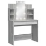 Tocador con luces LED gris Sonoma 96x40x142 cm de vidaXL, Tocadores para dormitorios - Ref: Foro24-837898, Precio: 101,89 €, ...