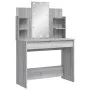Tocador con luces LED gris Sonoma 96x40x142 cm de vidaXL, Tocadores para dormitorios - Ref: Foro24-837898, Precio: 101,89 €, ...