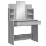 Tocador con luces LED gris Sonoma 96x40x142 cm de vidaXL, Tocadores para dormitorios - Ref: Foro24-837898, Precio: 101,89 €, ...