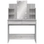 Tocador con luces LED gris Sonoma 96x40x142 cm de vidaXL, Tocadores para dormitorios - Ref: Foro24-837898, Precio: 101,89 €, ...