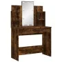 Tocador con luces LED roble ahumado 96x40x142 cm de vidaXL, Tocadores para dormitorios - Ref: Foro24-837897, Precio: 85,34 €,...