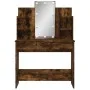 Tocador con luces LED roble ahumado 96x40x142 cm de vidaXL, Tocadores para dormitorios - Ref: Foro24-837897, Precio: 85,34 €,...