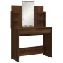Tocador con luces LED roble marrón 96x40x142 cm de vidaXL, Tocadores para dormitorios - Ref: Foro24-837899, Precio: 93,61 €, ...