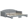 Sofá cama nido tela gris claro 100x200 cm de vidaXL, Camas y somieres - Ref: Foro24-3197535, Precio: 265,09 €, Descuento: %