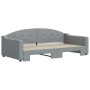 Sofá cama nido tela gris claro 100x200 cm de vidaXL, Camas y somieres - Ref: Foro24-3197535, Precio: 265,09 €, Descuento: %