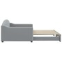 Sofá cama nido tela gris claro 100x200 cm de vidaXL, Camas y somieres - Ref: Foro24-3197535, Precio: 265,09 €, Descuento: %