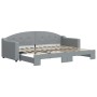 Sofá cama nido tela gris claro 80x200 cm de vidaXL, Camas y somieres - Ref: Foro24-3197525, Precio: 248,40 €, Descuento: %