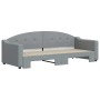Sofá cama nido tela gris claro 80x200 cm de vidaXL, Camas y somieres - Ref: Foro24-3197525, Precio: 248,40 €, Descuento: %