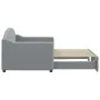 Trundle sofa bed light gray fabric 80x200 cm by vidaXL, Beds and slatted bases - Ref: Foro24-3197525, Price: 248,30 €, Discou...