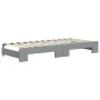 Trundle sofa bed light gray fabric 80x200 cm by vidaXL, Beds and slatted bases - Ref: Foro24-3197525, Price: 248,30 €, Discou...