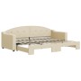 Sofá cama nido tela crema 80x200 cm de vidaXL, Camas y somieres - Ref: Foro24-3197529, Precio: 252,56 €, Descuento: %