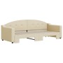 Sofá cama nido tela crema 80x200 cm de vidaXL, Camas y somieres - Ref: Foro24-3197529, Precio: 252,56 €, Descuento: %