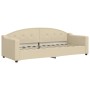 Sofá cama nido tela crema 80x200 cm de vidaXL, Camas y somieres - Ref: Foro24-3197529, Precio: 252,56 €, Descuento: %