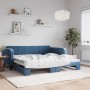 Sofá cama nido terciopelo azul 100x200 cm de vidaXL, Camas y somieres - Ref: Foro24-3197069, Precio: 258,32 €, Descuento: %