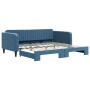 Sofá cama nido terciopelo azul 100x200 cm de vidaXL, Camas y somieres - Ref: Foro24-3197069, Precio: 258,32 €, Descuento: %
