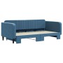 Sofá cama nido terciopelo azul 100x200 cm de vidaXL, Camas y somieres - Ref: Foro24-3197069, Precio: 258,32 €, Descuento: %