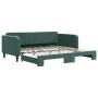 Sofá cama nido terciopelo verde oscuro 100x200 cm de vidaXL, Camas y somieres - Ref: Foro24-3197072, Precio: 253,30 €, Descue...