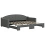 Sofá cama nido tela gris oscuro 90x190 cm de vidaXL, Camas y somieres - Ref: Foro24-3197541, Precio: 245,45 €, Descuento: %