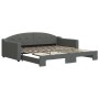 Sofá cama nido tela gris oscuro 100x200 cm de vidaXL, Camas y somieres - Ref: Foro24-3197536, Precio: 266,07 €, Descuento: %
