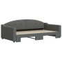 Sofá cama nido tela gris oscuro 100x200 cm de vidaXL, Camas y somieres - Ref: Foro24-3197536, Precio: 266,07 €, Descuento: %