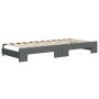 Sofá cama nido tela gris oscuro 100x200 cm de vidaXL, Camas y somieres - Ref: Foro24-3197536, Precio: 266,07 €, Descuento: %