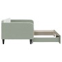 Sofá cama nido terciopelo gris claro 90x190 cm de vidaXL, Camas y somieres - Ref: Foro24-3197076, Precio: 241,13 €, Descuento: %