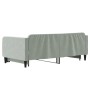 Sofá cama nido terciopelo gris claro 90x190 cm de vidaXL, Camas y somieres - Ref: Foro24-3197076, Precio: 241,13 €, Descuento: %