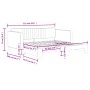 Sofá cama nido terciopelo gris claro 90x190 cm de vidaXL, Camas y somieres - Ref: Foro24-3197076, Precio: 241,13 €, Descuento: %