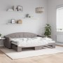 Sofá cama nido tela gris taupe 80x200 cm de vidaXL, Camas y somieres - Ref: Foro24-3197528, Precio: 252,60 €, Descuento: %