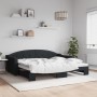 Sofá cama nido tela negro 90x200 cm de vidaXL, Camas y somieres - Ref: Foro24-3197532, Precio: 258,67 €, Descuento: %