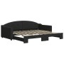 Sofá cama nido tela negro 90x200 cm de vidaXL, Camas y somieres - Ref: Foro24-3197532, Precio: 258,67 €, Descuento: %