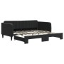 Sofá cama nido terciopelo negro 90x190 cm de vidaXL, Camas y somieres - Ref: Foro24-3197078, Precio: 241,67 €, Descuento: %