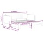 Sofá cama nido terciopelo negro 90x190 cm de vidaXL, Camas y somieres - Ref: Foro24-3197078, Precio: 241,67 €, Descuento: %