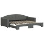 Sofá cama nido tela gris oscuro 90x200 cm de vidaXL, Camas y somieres - Ref: Foro24-3197531, Precio: 238,30 €, Descuento: %