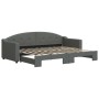 Sofá cama nido tela gris oscuro 80x200 cm de vidaXL, Camas y somieres - Ref: Foro24-3197526, Precio: 250,42 €, Descuento: %