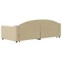 Trundle sofa bed cream fabric 90x200 cm by vidaXL, Beds and slatted bases - Ref: Foro24-3197534, Price: 248,55 €, Discount: %