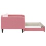 Sofá cama nido terciopelo rosa 100x200 cm de vidaXL, Camas y somieres - Ref: Foro24-3197073, Precio: 262,35 €, Descuento: %